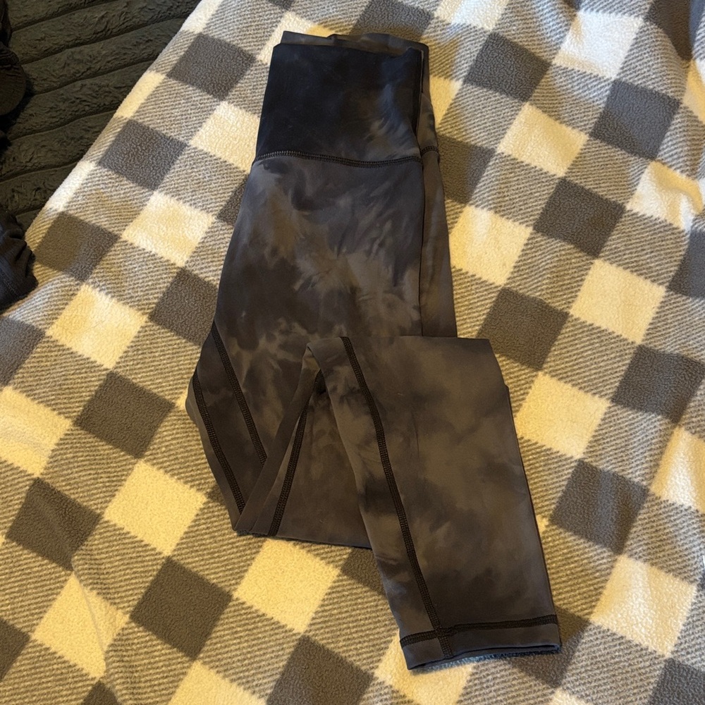 ZYIA Active Women's Black Tie-Dye Leggings
